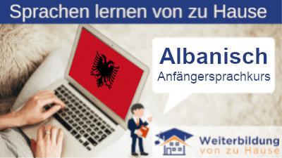 Albanisch Anfängersprachkurs lernen von zu Hause Header