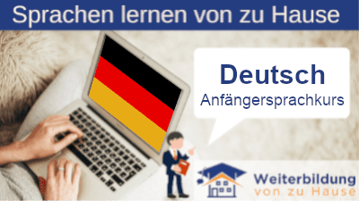Deutsch Anfängersprachkurs lernen von zu Hause Header