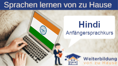 Hindi Anfängersprachkurs lernen von zu Hause Header