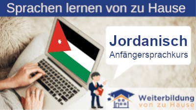 Jordanisch Anfängersprachkurs lernen von zu Hause Header