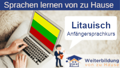 Litauisch Anfängersprachkurs lernen von zu Hause Header