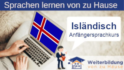 Isländisch Anfängersprachkurs lernen von zu Hause Header