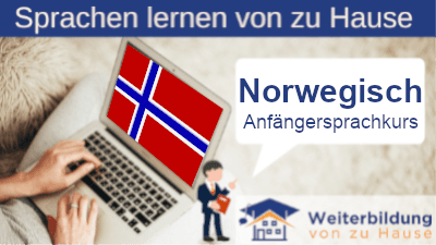 Norwegisch Anfängersprachkurs lernen von zu Hause Header