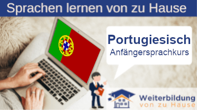 Portugiesisch Anfängersprachkurs lernen von zu Hause Header
